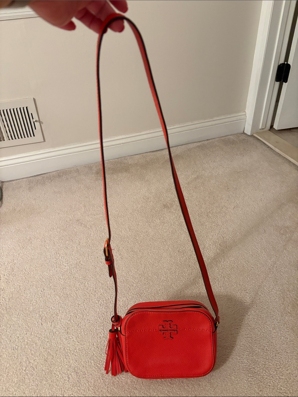 Tory Burch Vibrant Red Crossbody Bag - Picture 16 of 16